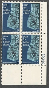 US. 1333. 5c. View of Model City. Urban Planning. Plate Block of 4. MNH. 1967 - Picture 1 of 2