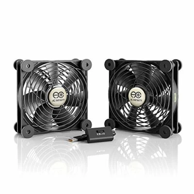 Ac Infinity Multifan S7 Quiet Dual 120Mm Usb Fan For Receiver Dvr Playstation Xb - Image 1 of 4