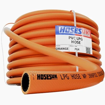 LPG HOSE PIPE CALOR GAS PROPANE BUTANE BBQ All Lengths 5mm 6mm 8mm 10mm 13mm - Image 1 of 4