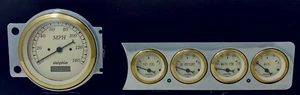1941 1942 1943 1944 1945 1946 1947 1948 Chevy Car 5 Gauge Dash Panel 5" PC - Picture 1 of 8