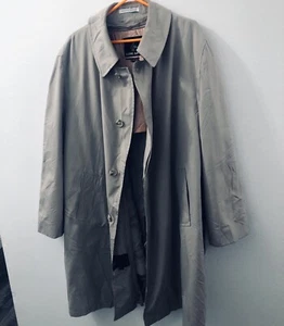 Vintage 1970’s Harbor Master Tan Beige Trenchcoat Gr. 46 Zip Out Wool Liner Belt - Bild 1 von 14