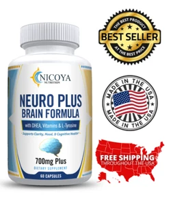 Neuro Brain & Focus 700mg, Healthy Memory, Clarity, Brain Fog, Fatigue and Mood! - Picture 1 of 9
