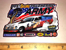 Don "THE SNAKE" Prudhomme 1974 Army Sponsored Chevy VEGA Funny Car Sticker Decal