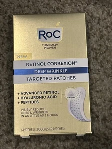 RoC Retinol Correxion Targeted Deep Facial Wrinkle Patches, 6 Ct - Picture 1 of 3