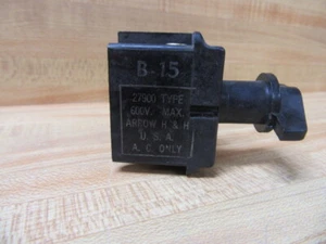 Arrow Hart H&H 27900 Selector Switch BP-15 2-Positions - Picture 1 of 4