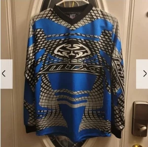 Vintage 90s MTX Racing Motocross Long Sleeve Racing Shirt Size M 8 - 10 - Picture 1 of 8