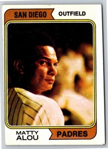 1974 Topps  #430 Matty Alou      San Diego Padres