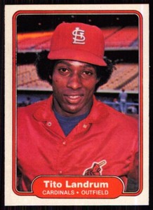 1982 Fleer Tito Landrum St. Louis Cardinals #118