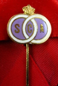Pin insignia esmaltada vintage RSC Anderlecht Bélgica FC - Imagen 1 de 4