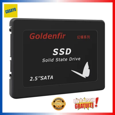 Disque Dur Interne SSD 2.5" SATA III Goldenfir 128Go 256Go 360Go 512Go - Photo 1/4