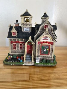 Carole TowNe Lemax Village Hillside School Lighted Building “Jone’s School” - Picture 1 of 13