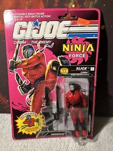 Vintage Hasbro Gi Joe Ninja Force 1992 Slice Action Figure MOC - Picture 1 of 11