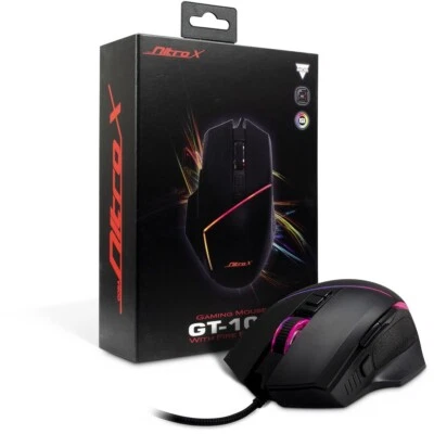 Gaming Maus Optische USB Gamer Mouse 6400DPI Beleuchtet RGB 7 Tasten PC Computer - Bild 1 von 4
