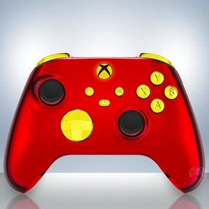 XBOX ONE SERIES CUSTOM ESPORTS CONTROLLER - GILDED CRIMSON - PADDLES CLICKY ABXY - Picture 1 of 6