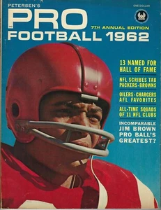 1962 Petersen's Pro Football magazine, Jim Jimmy Brown, Cleveland Browns VG - Picture 1 of 6