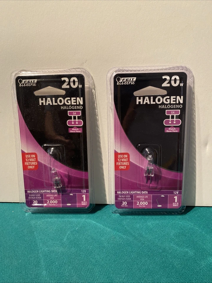 Feit Electric / 20 Watt / G4 Base - Clear Light Bulbs - 2 Pack - BPQ20T3 - Image 1 of 2