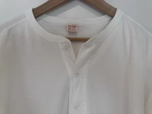 The Real McCoy’s Union Henley Long Sleeve White Large - Picture 1 of 5