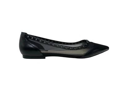 Nine West Mujer Bizzie2 Ballet Plano Cuero Negro Talla 9.5M  Foto 1 de 4