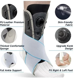 Cavigliera regolabile a manopola con stabilizzatori rimovibili - Taglia L - Fasciti Plantar - Foto 1 di 6