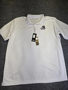 Camisa Polo Antigua Affluent Alta 2XLT Para Hombres Blanca Bordada Logo Vaqueros - Imagen 1 de 9