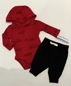 Body Carters neonato bambino ragazzo vestiti pantaloni con cappuccio 2 pezzi vestito treno carino - Foto 1 di 4