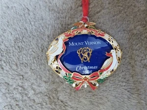 Vintage 2008 Mount Vernon Christmas Ornament 24Kt. Gold OHNE BOX 3" - Bild 1 von 3