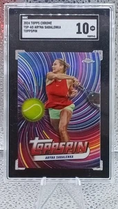 2024 Topps Aryna Sabalenka Toppspin SSP SGC 10 Pop 1 - Picture 1 of 2