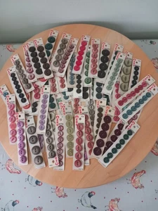 Vintage Buttons Aero 55+ Unused Carded Sets Job Lot Bundle - Picture 1 of 9