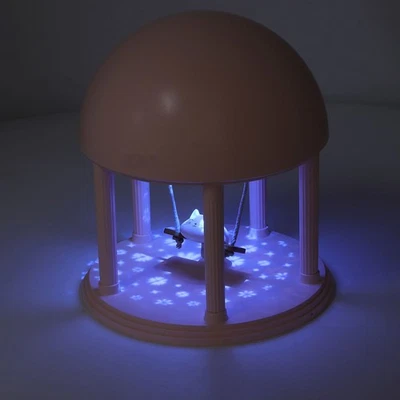 Cat Swing Night Light Ornament 5V Dimmable Cute Cartoon Projection Bedside Table - Image 1 of 4