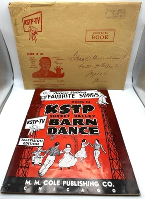 KSTP SUNSET VALLEY Barn Dance Favorite Songs 1955 Song Book mid century modern - Image 1 of 4