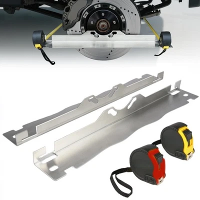 Toe Alignment Tool Plates With 2 Tape Measures, Car Wheel Alignment Gauge Set Foto 1 de 4