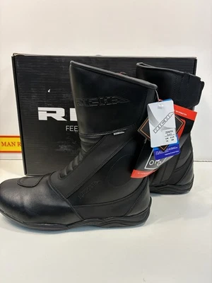 Richa Zenith Motorcycle Boots Black UK 14 EU 48 Waterproof Breathable NWT Boxed - Image 1 of 4