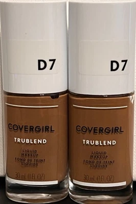 Lot Of 2 Covergirl Trublend Liquid Makeup - D7 Soft Sable Free Shipping - Image 1 of 2