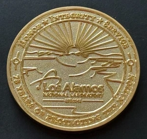 Los Alamos National Labs 75 Year Anniversary Challenge Coin Medal - Picture 1 of 2