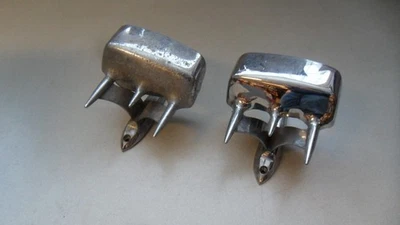 Vintage Auto Lite Defender 2701 Rat Hot Rod Spike Door Mirror Chrome 02FA4 IL - Image 1 of 4