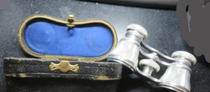 Antique Opera Glasses Lemaire Fabi Paris  With Case - Picture 1 of 5