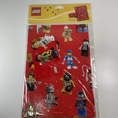 New LEGO Wrapping Paper Gift Tags 853240 Holidays Birthday 28x40 In Set Of 2 - Image 1 of 4