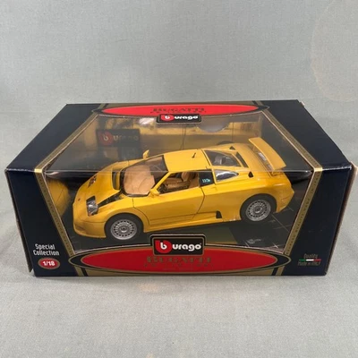 Bugatti EB 110 Burago Special Edition 1991 Yellow 1:18 Diecast COD. 3055 Italy - Image 1 of 4