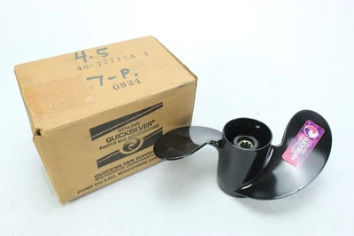 NEW OEM 1975 - 1986 Mercury 8-1/4 x 7 Propeller 4 4.5 40 HP 6 MONTH HUB WARRANTY - Image 1 of 4