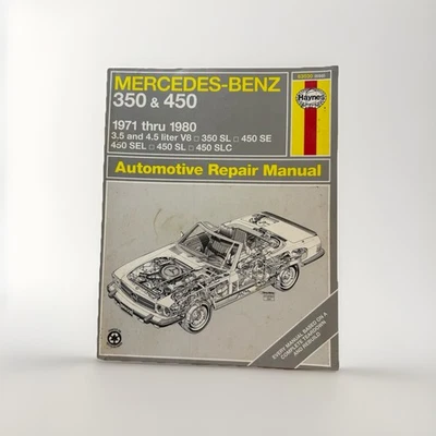 Diagramas de cableado manual de reparación de servicio de taller Mercedes-Benz 350 450 SL SE 1971-1980 Foto 1 de 4