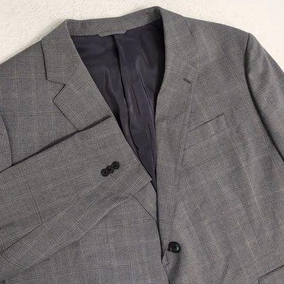 Bonobos Marzotto Wool Sport Coat Blazer Mens 54S Gray 2 Btn Prominent Fit Stretc - Image 1 of 4