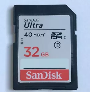 SanDisk 32GB Ultra SDHC sd Class10 Memory Card SDSDUL-032G For Canon Sony Camera - Picture 1 of 6