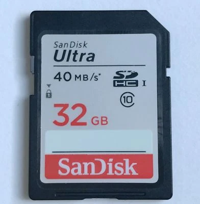 SanDisk 32GB Ultra SDHC sd Class10 Memory Card SDSDUL-032G For Canon Sony Camera - Image 1 of 4