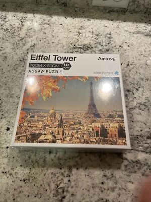 Eiffel Tower 1000 piece Jigsaw Puzzle - 30x20 inches Amazqi  - Image 1 of 3