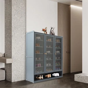 Freestanding Shoe Rack Storage Cabinet Entryway Slippers Organizer Plant Shelf - Picture 1 of 22