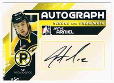 2010-11 HEROES AND PROSPECTS AUTOGRAPHS JAMIE ARNIEL AUTO PROVIDENCE BRUINS