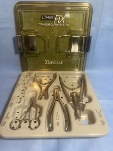 Aesculap CranioFIX Titanium Clamping System 4 Piece Set And Case - Picture 1 of 5