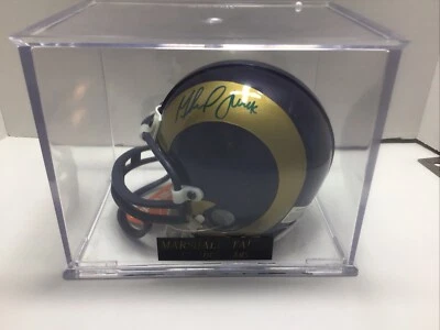 Marshall Faulk Signed St Louis Rams Mini Helmet Autographed Riddell - Image 1 of 4