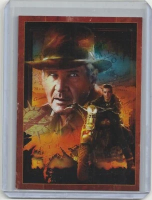 RETAIL Indiana Jones KOTCS (Topps) PEEL & REVEAL "Red Border" Chase Card VHTF!! - Image 1 of 2
