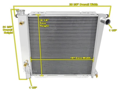 Radiador 1985 86 87 88 89 90 91 92 93 1994 Ford Ranger 3 fileiras Eagle Champion - Imagem 1 de 4